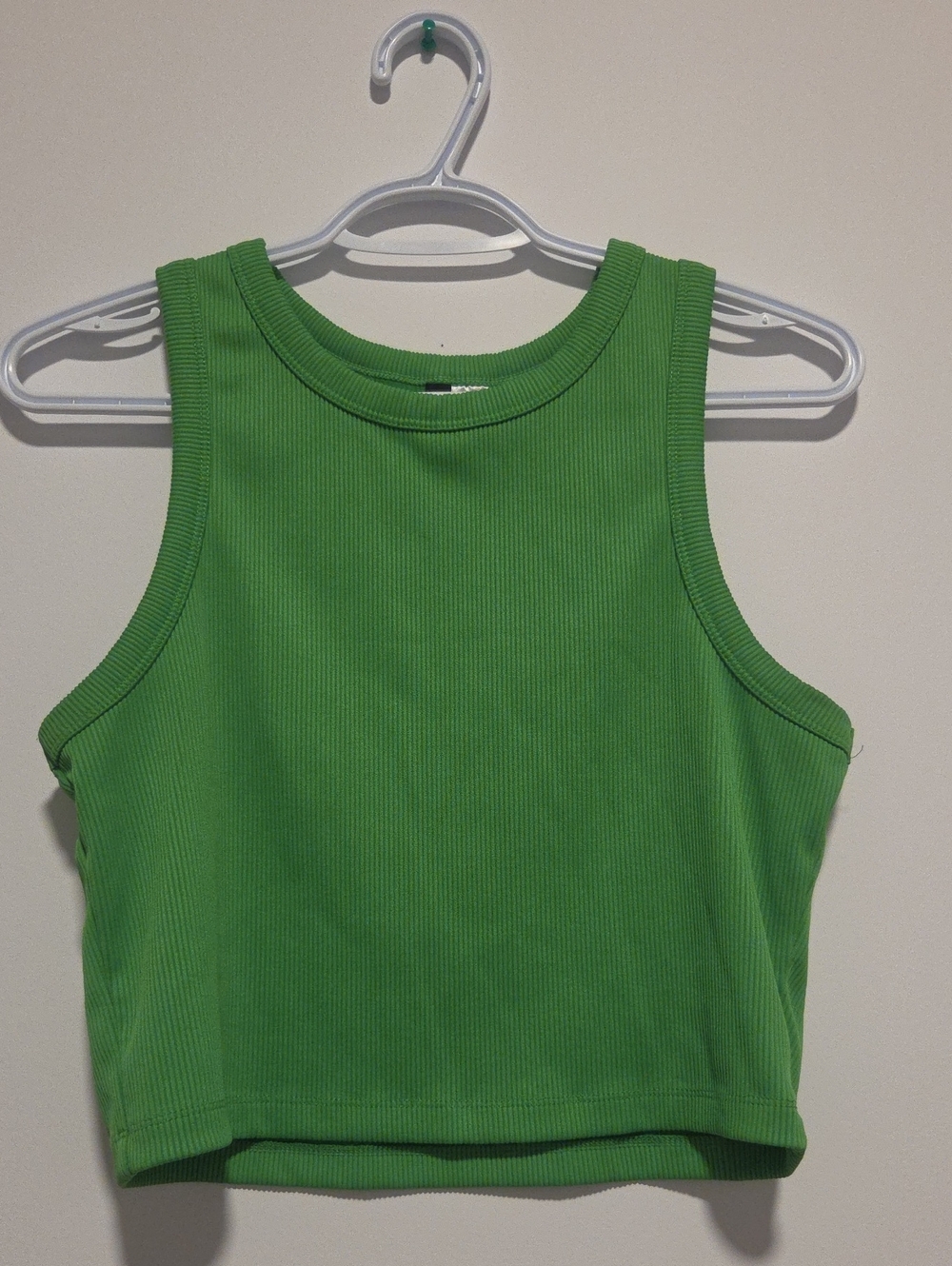 0H&M Ribbed Crop Tank Top